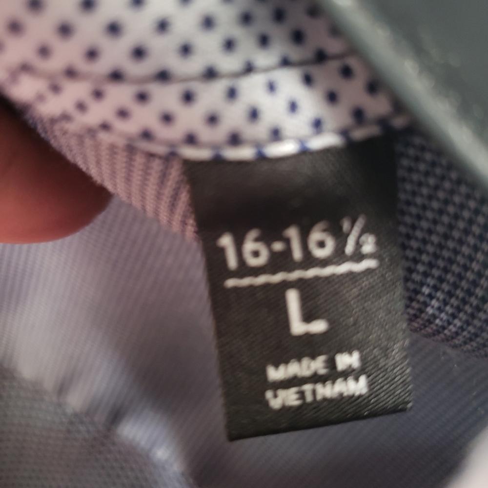 Mens Nicole Miller Dark Blue Button Down Shirt - Picture 6 of 8